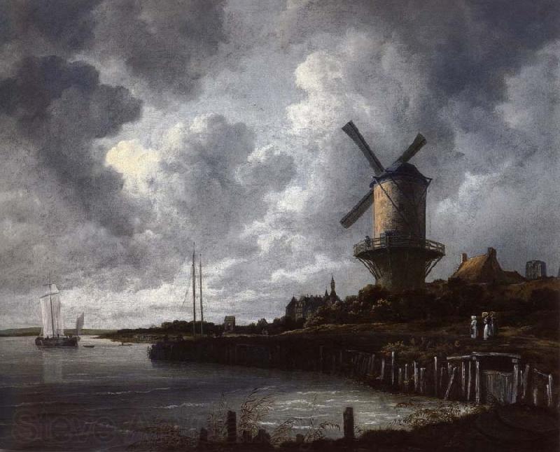 Jacob van Ruisdael Windmill at Wijk bij Duurstede France oil painting art